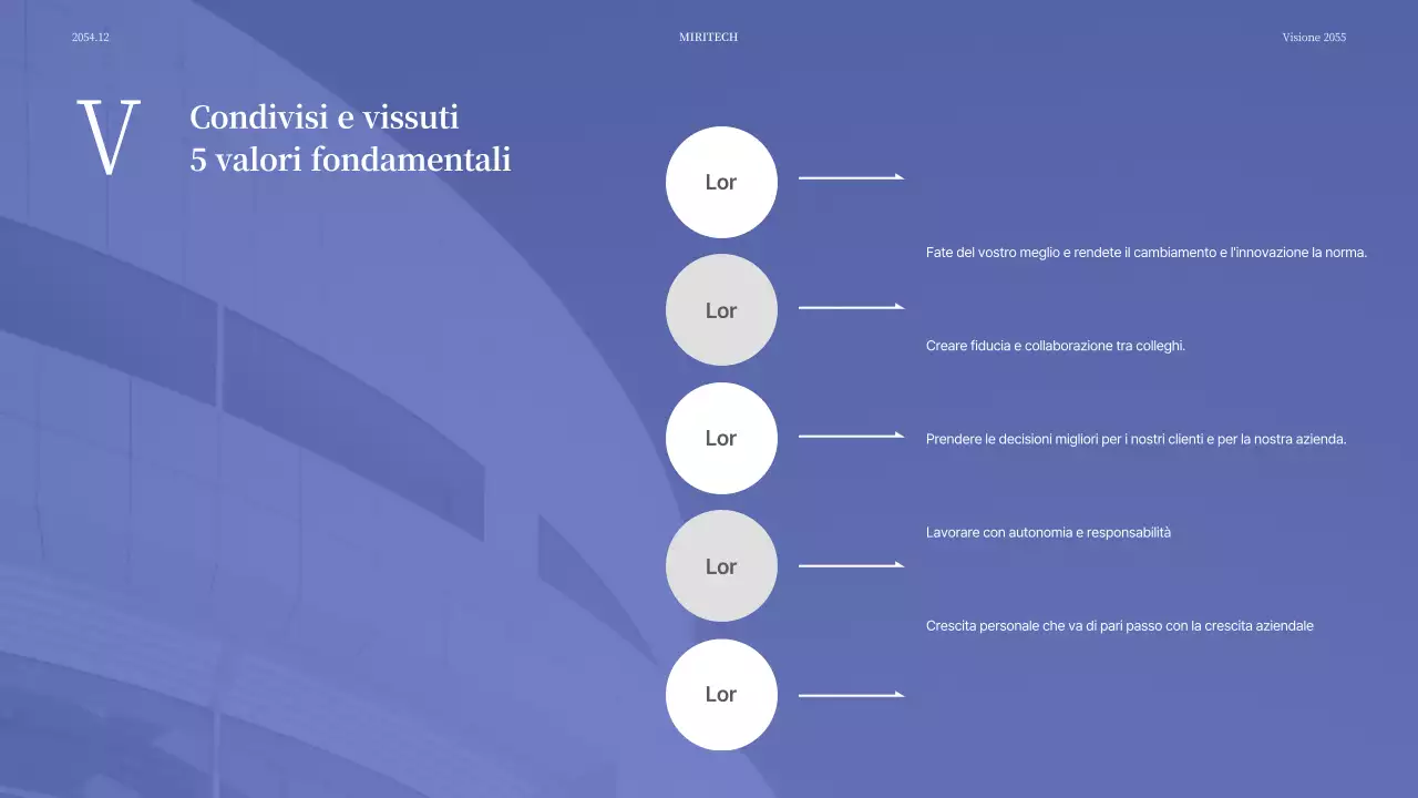 Semplice presentazione dell'evento in blu e grigio