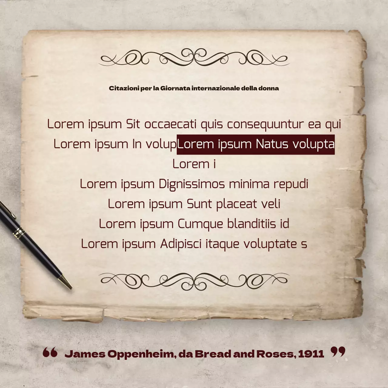 La Giornata internazionale della donna nella storia del marrone Scheda giornaleNews