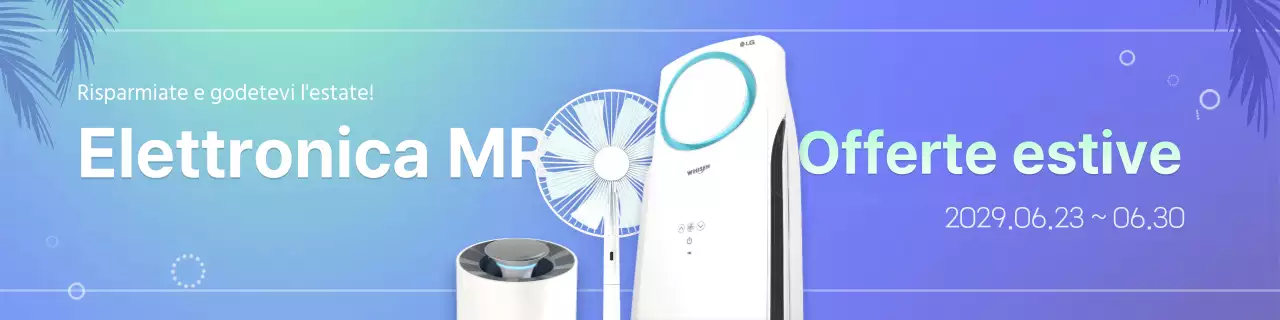 Elettronica in vendita nei gradienti menta e blu