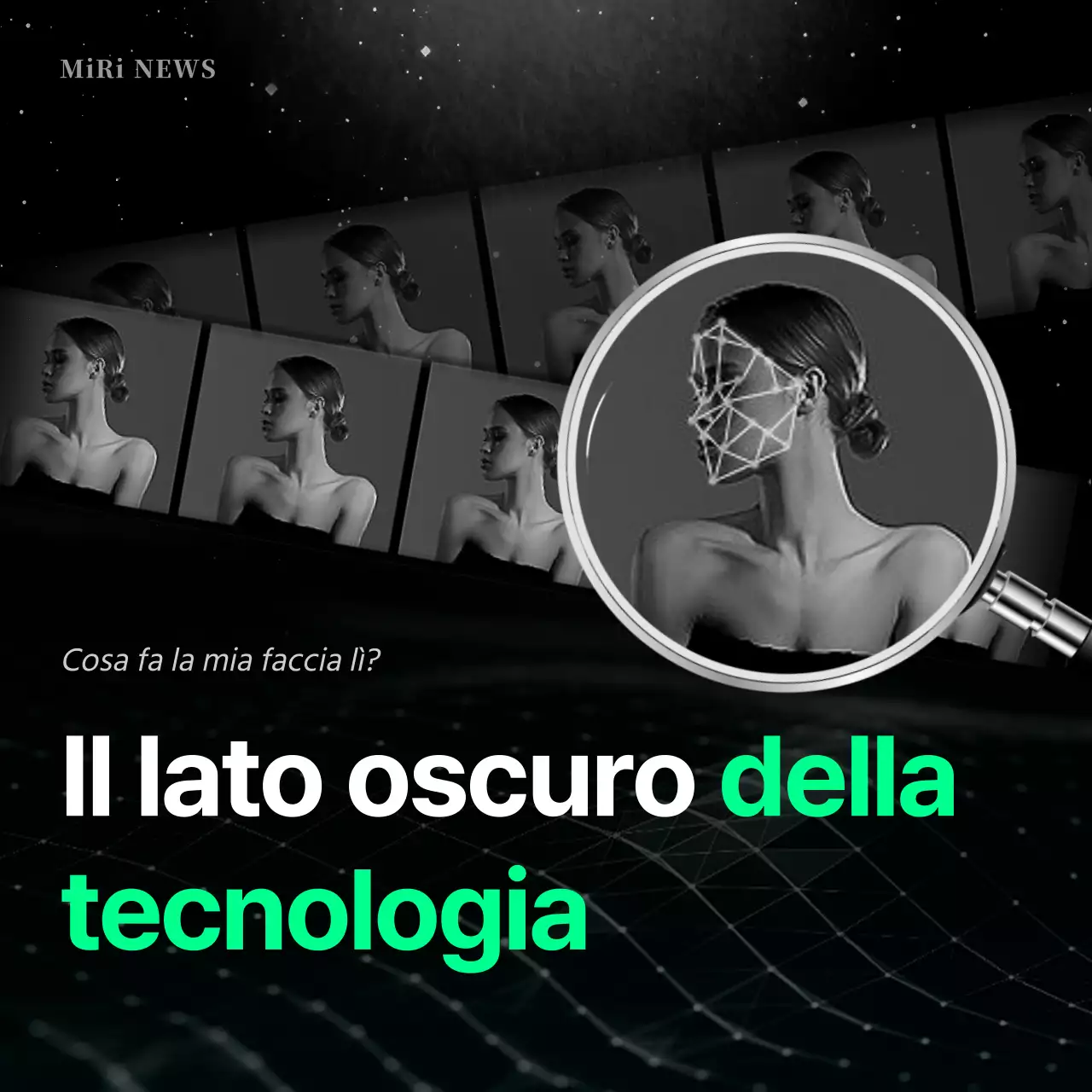 Il crimine del deepfake in bianco e nero CardNews