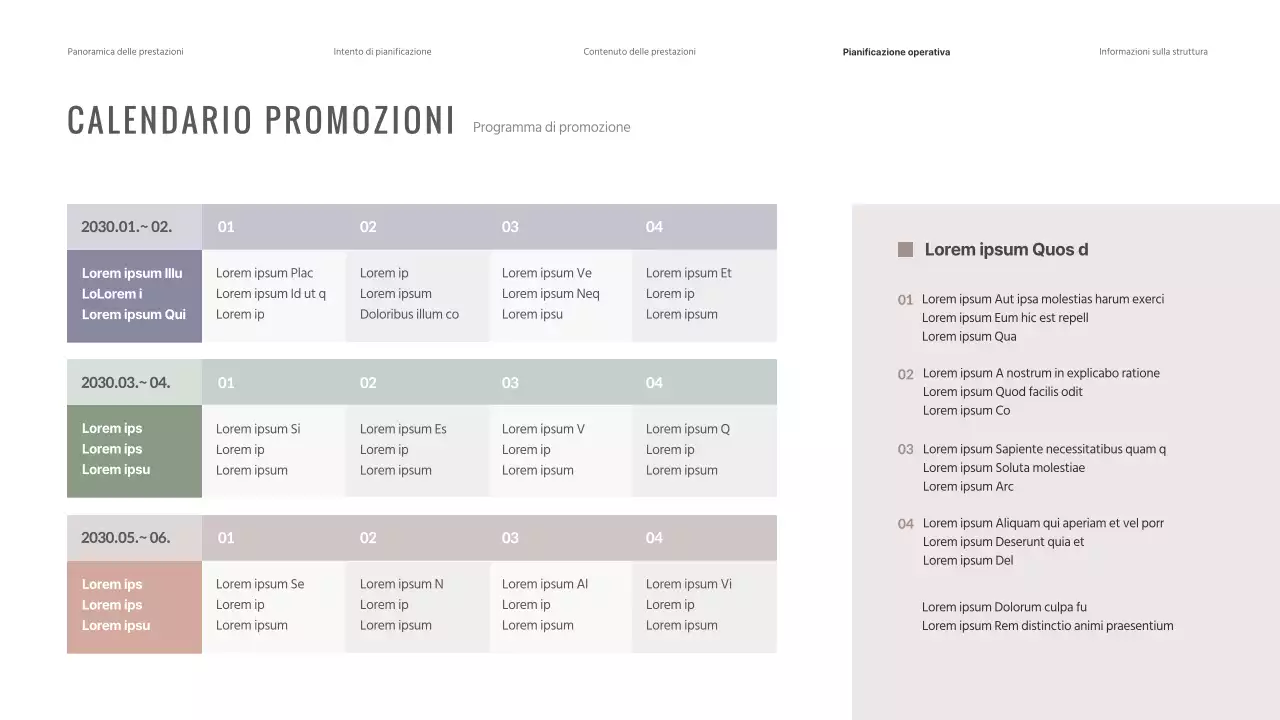 Un programma per un recital pianistico in tranquillizzanti colori pastello viola.