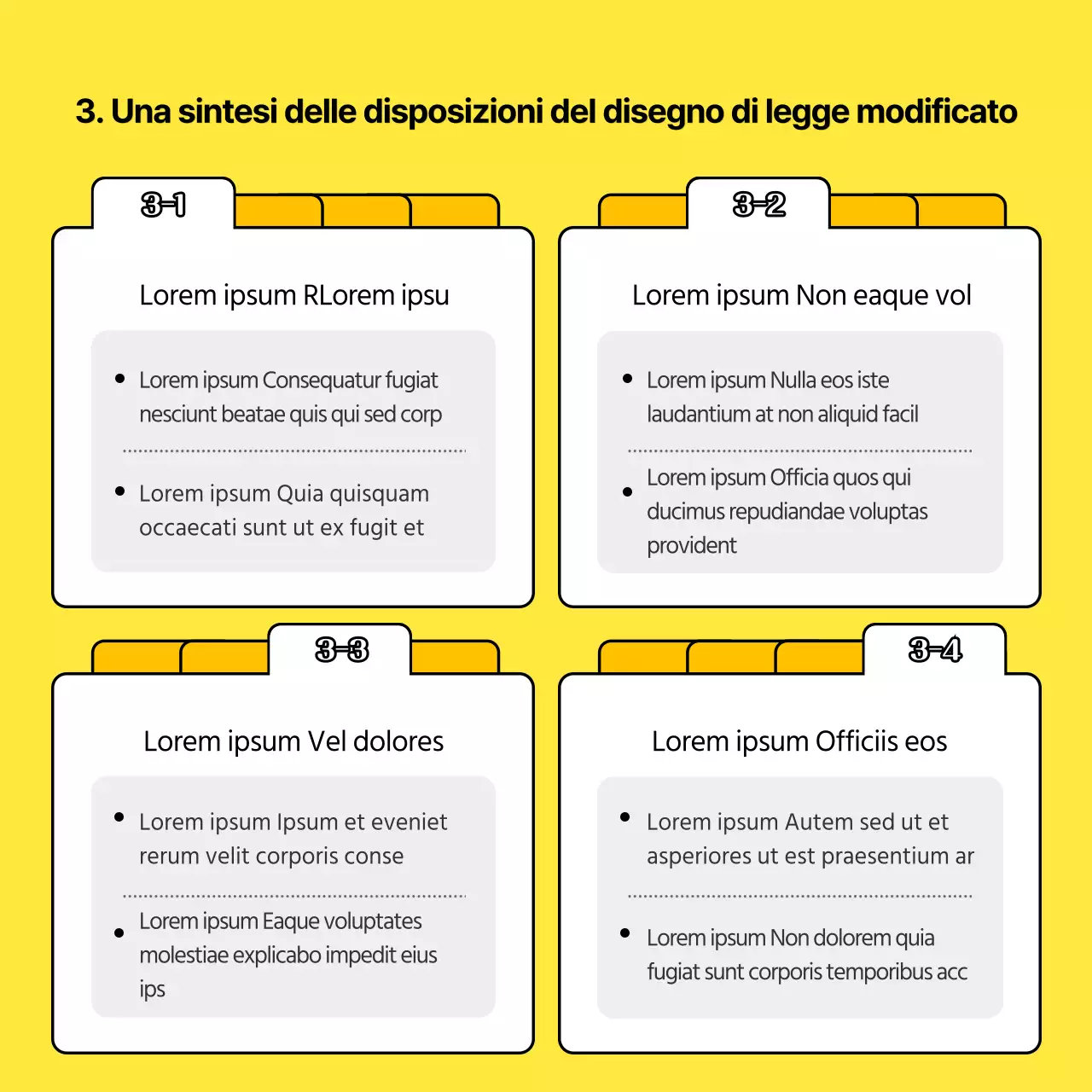 Illustrazione gialla Concetto di modifica del diritto del lavoro Guida alla legge sulla parità di genere