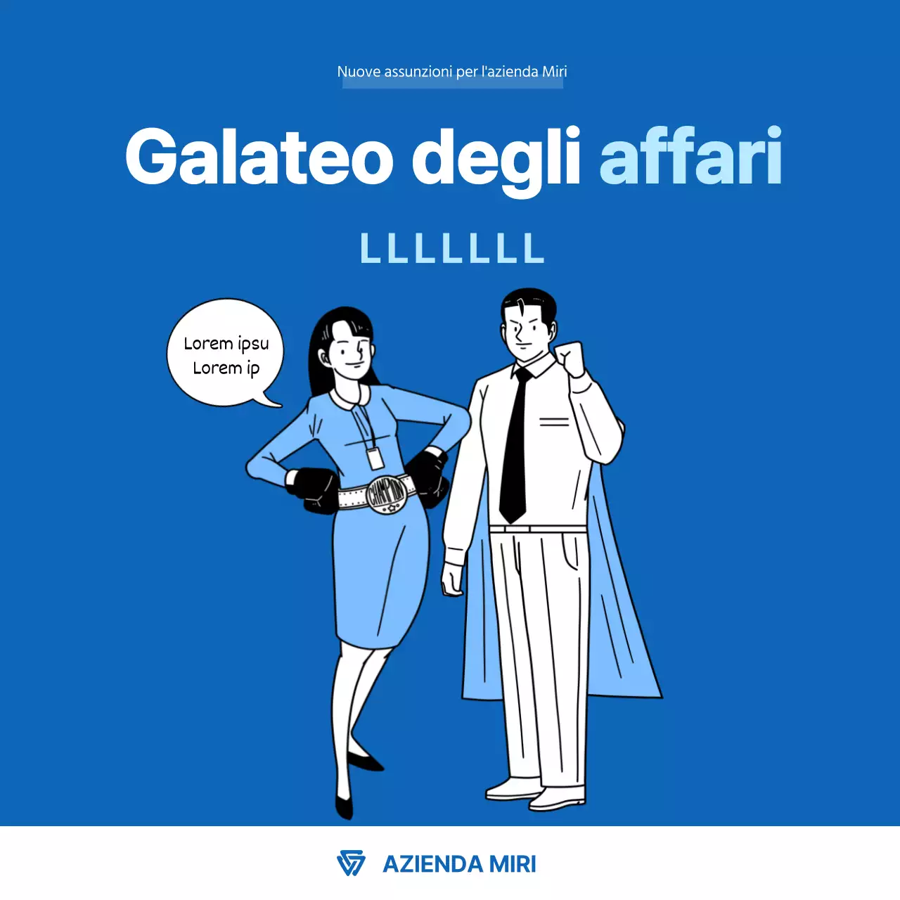 Biglietto da visita blu SupermanNews