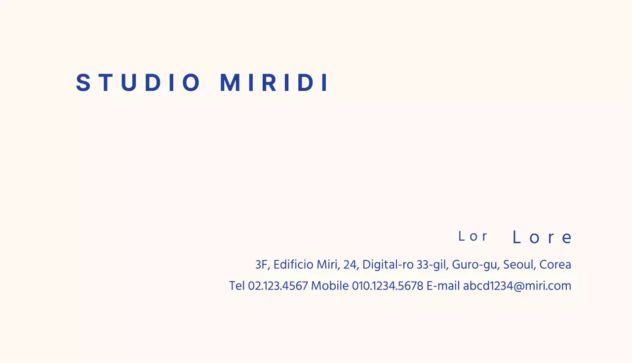 Studio Blu Semplice