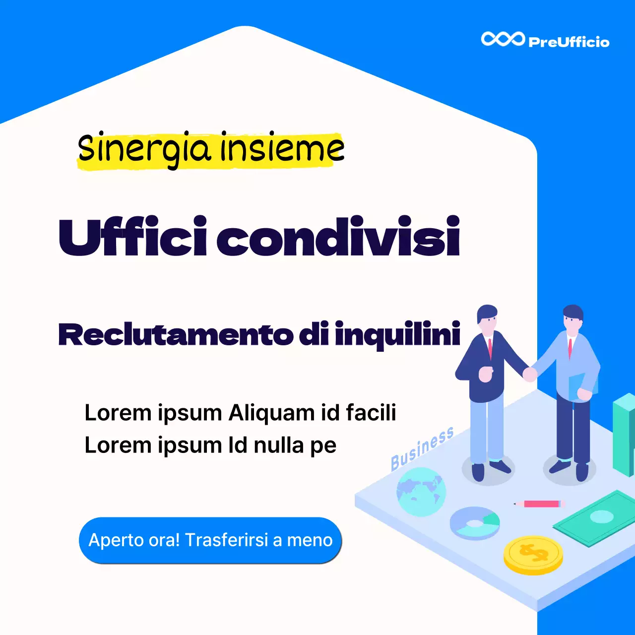 Blue Simple sui social media