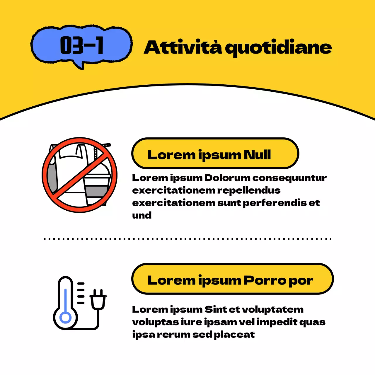 Giallo Blu Carino e rispettoso della Terra Promuove la campagna Green Life