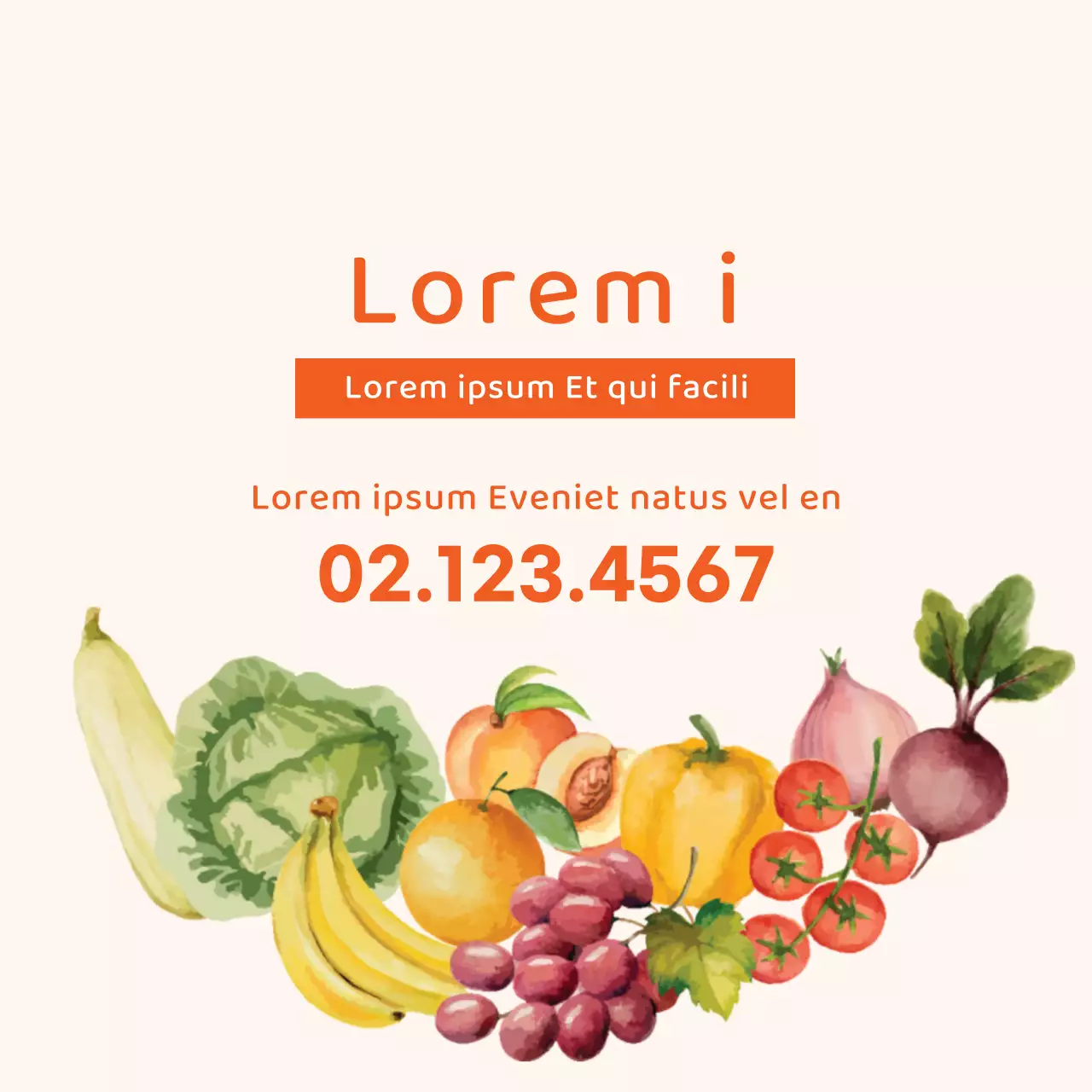 Illustrazione dell'arancione: un fruttivendolo pulito