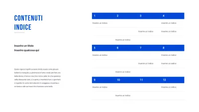 Un tavolo semplice in blu