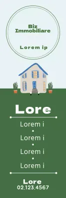 Illustrazioni verdi Promozione della proprietà pulita