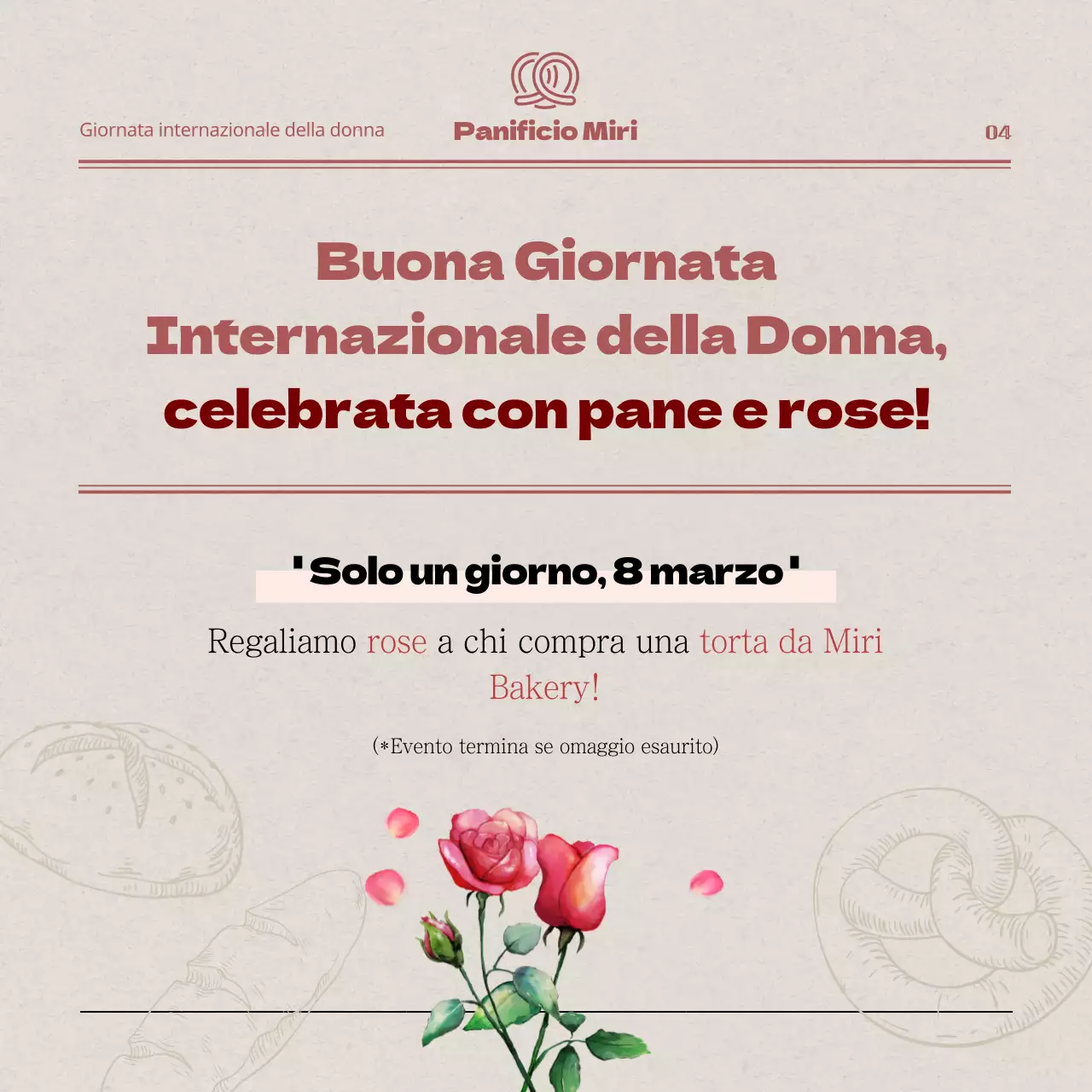 Concetto di giornale in beige e rossoCartolina per la Giornata internazionale della donnaNovità