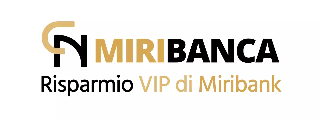 Simbolo semplice e pulito, in marrone e nero, per informare e promuovere le informazioni sui risparmi bancari.