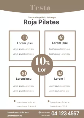 Promozione prezzo Simple Pilates in beige