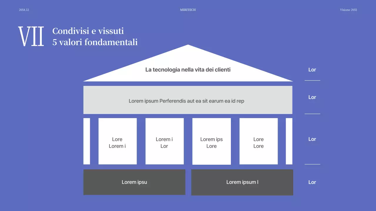 Semplice presentazione dell'evento in blu e grigio