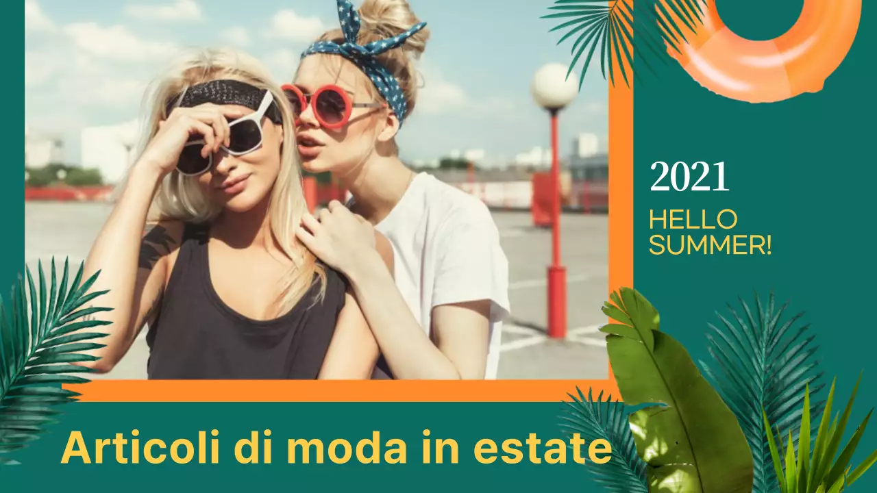 Scelte di moda estiva retrò in giallo e menta