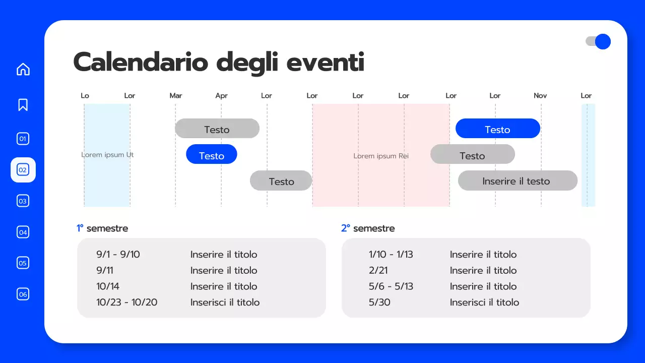 Convocazione dell'università in blu 3D