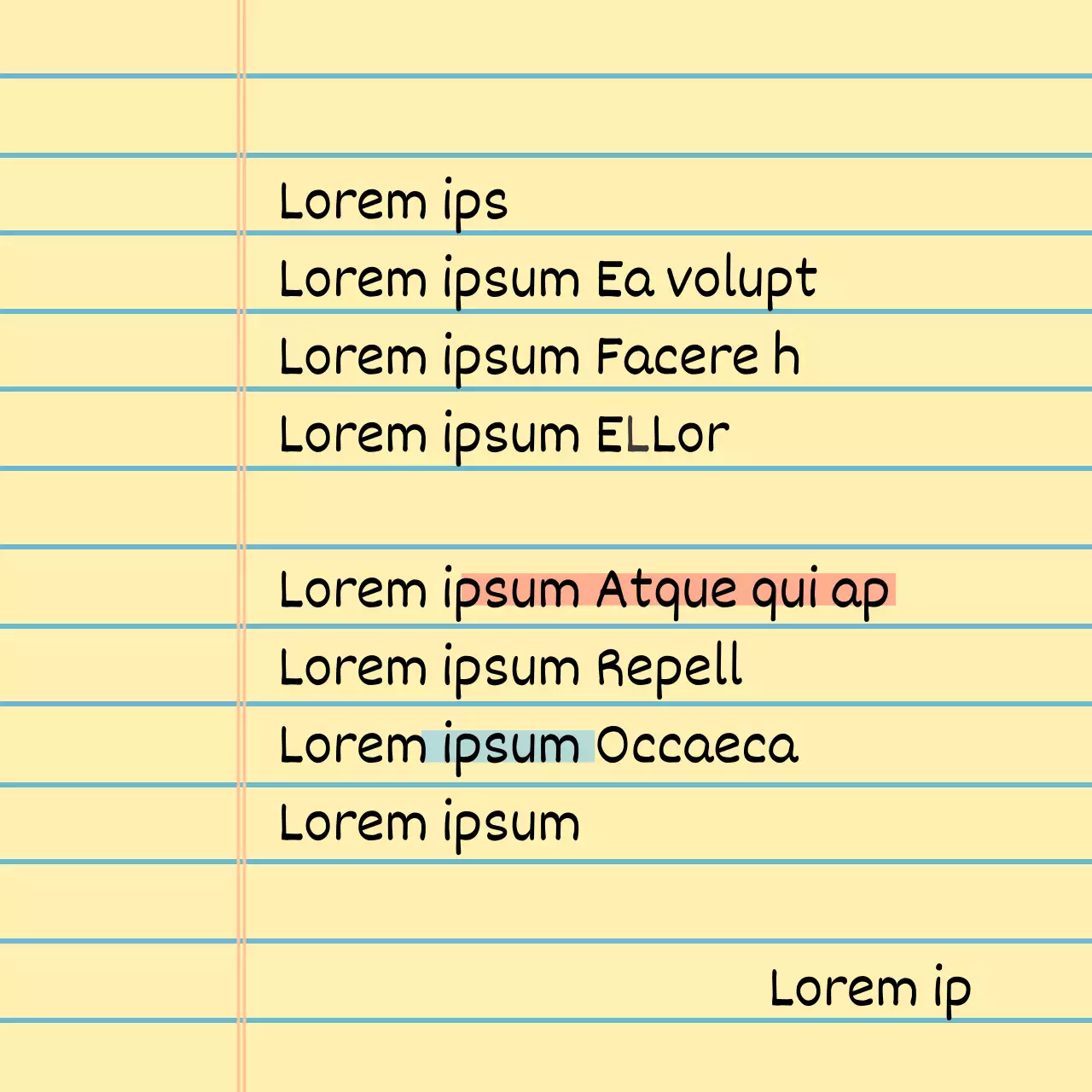 Nota gialla Evento di recensione di un ristorante semplice