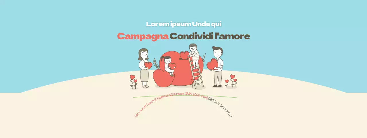 Rosso, blu e beige per il quartiere