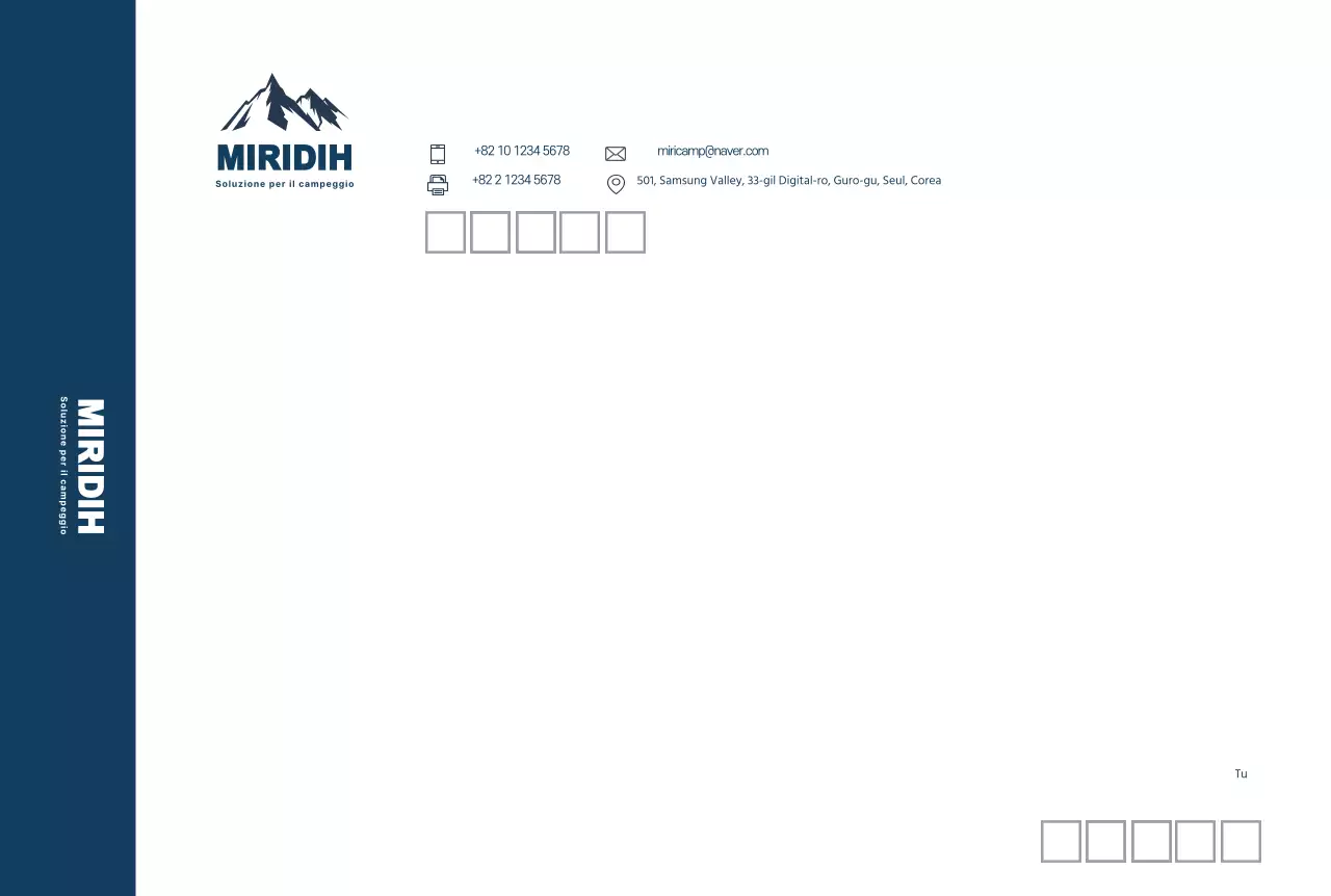 Logo blu per un business pulito