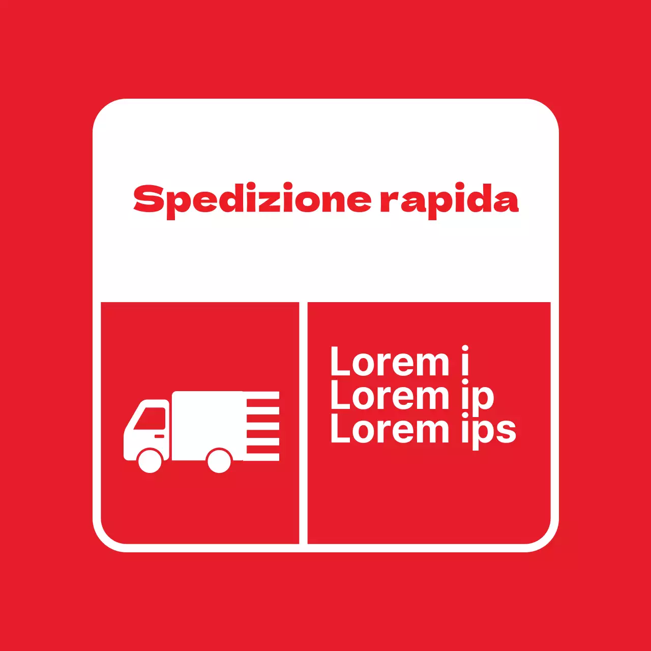 Adesivi per la consegna rapida