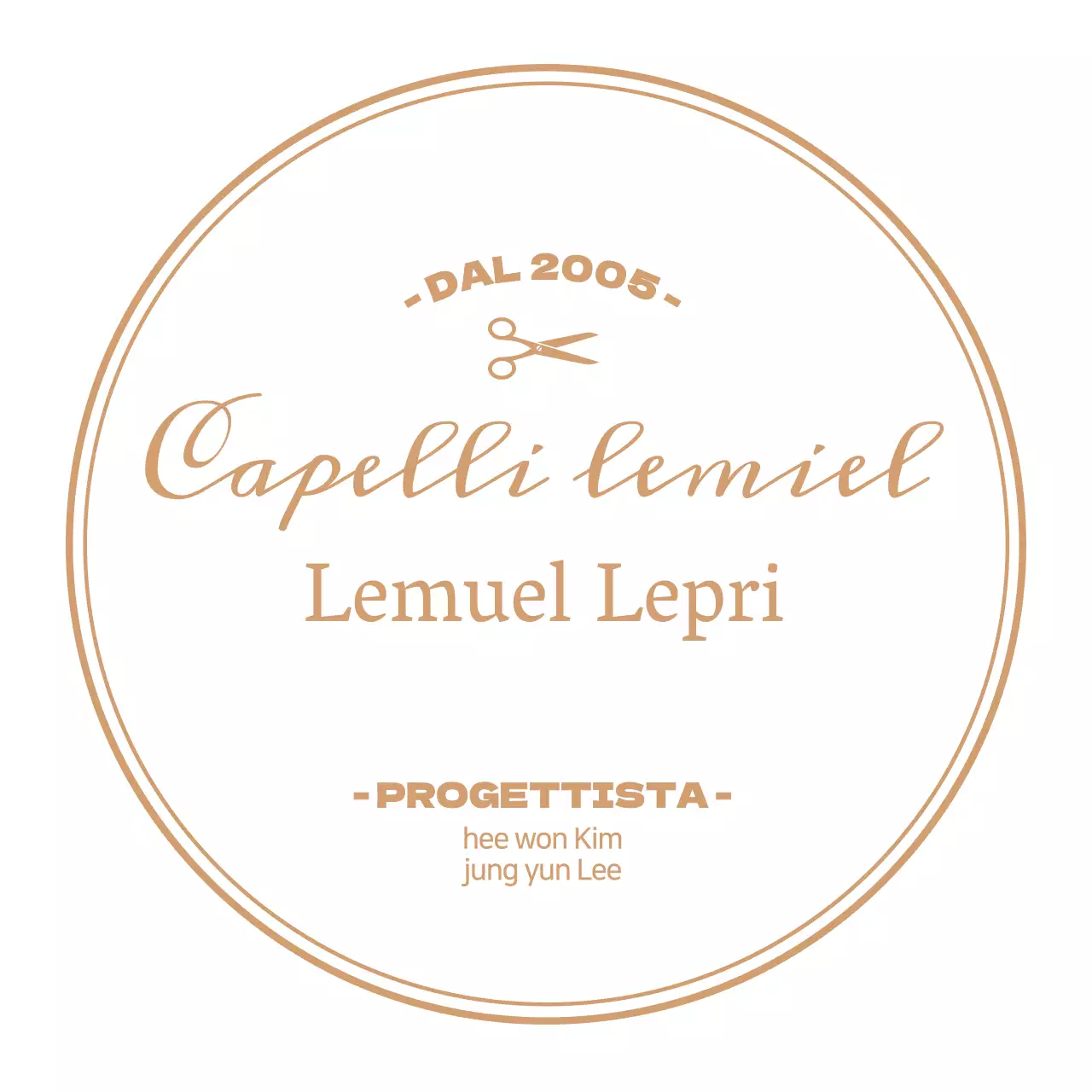 Insegna bianca di lusso per parrucchieri