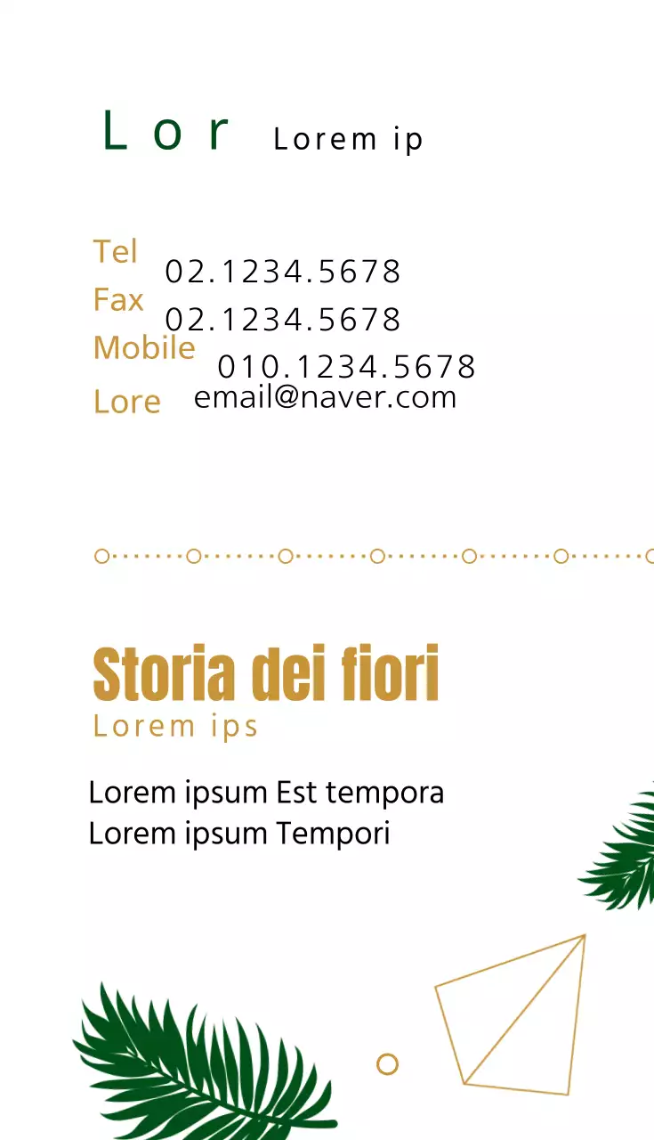 Storia dei fiori