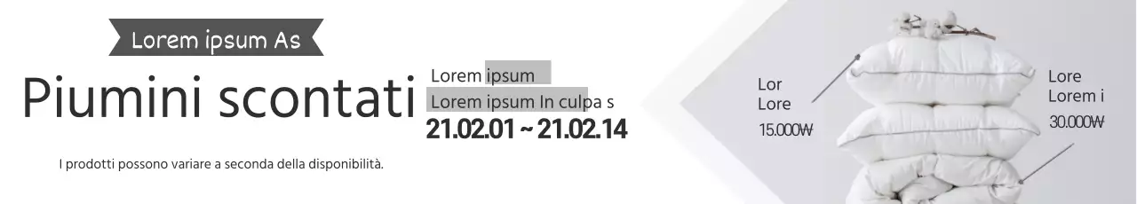 Evidenziare una foto grigia Semplice piumino per promuovere un evento di vendita