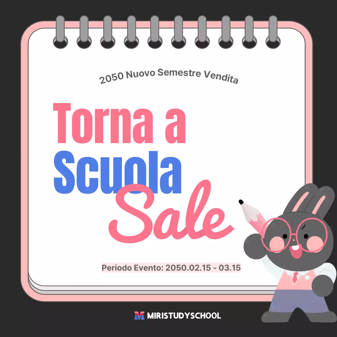 Offerte carine per il rientro a scuola in rosa e nero