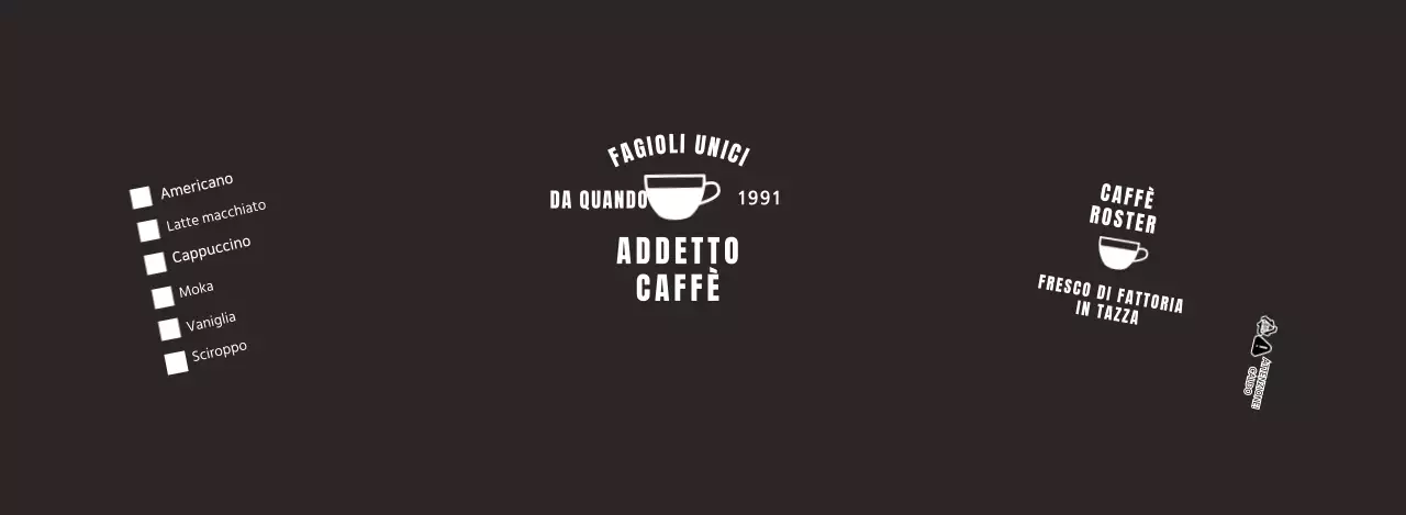 Bicchiere di carta con menu per bevande da bar in nero