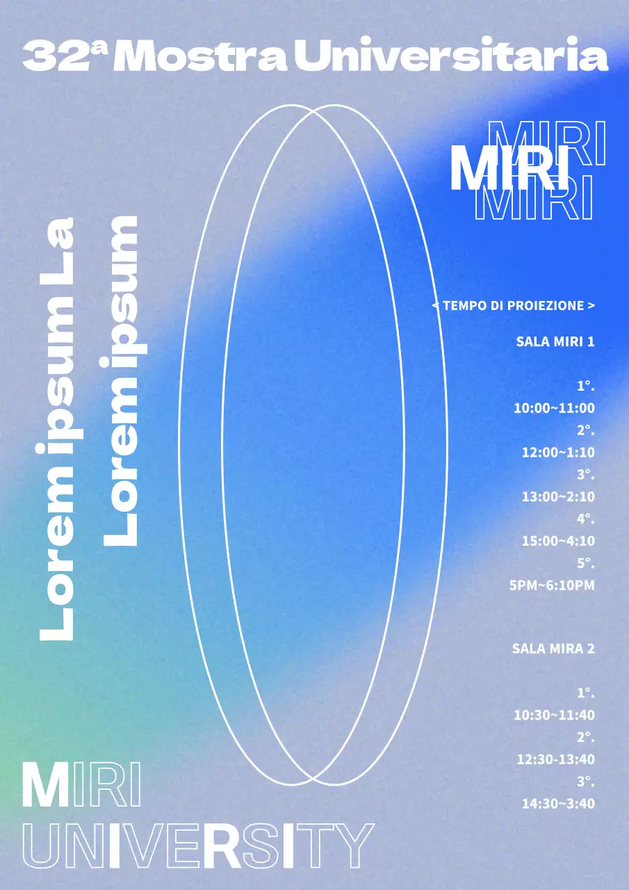 Una semplice festa di laurea con un sottile gradiente di blu