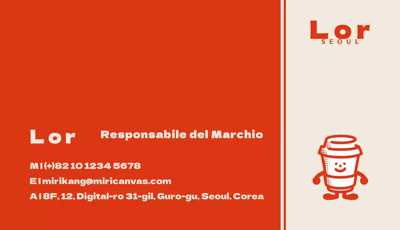 I personaggi del caffè retrò di Red Orange