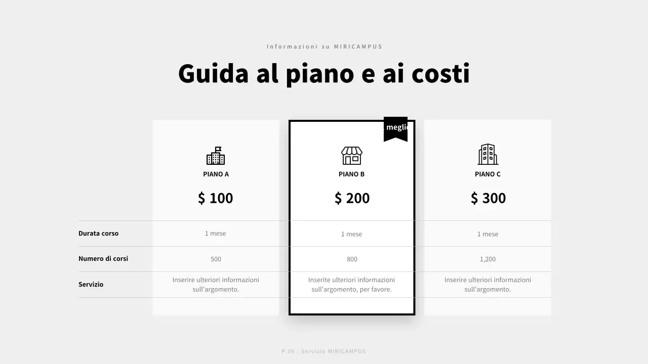 Business plan per aziende in tonalità di grigio