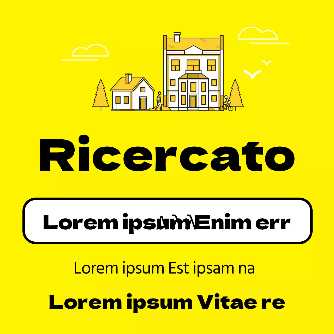 Proprietà gialla in vendita