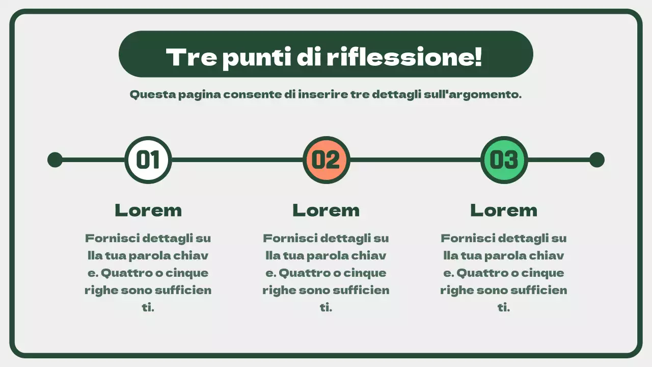 Simpatica infografica verde TIMELINE
