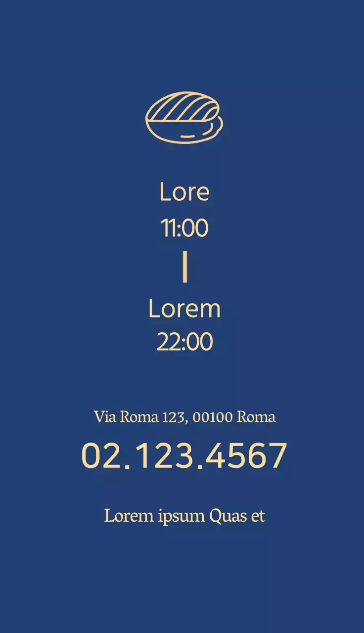 illustrazione blu semplice ristorante sushi