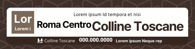 Marrone Forme pulitePromozione della proprietà con motivi a fantasia