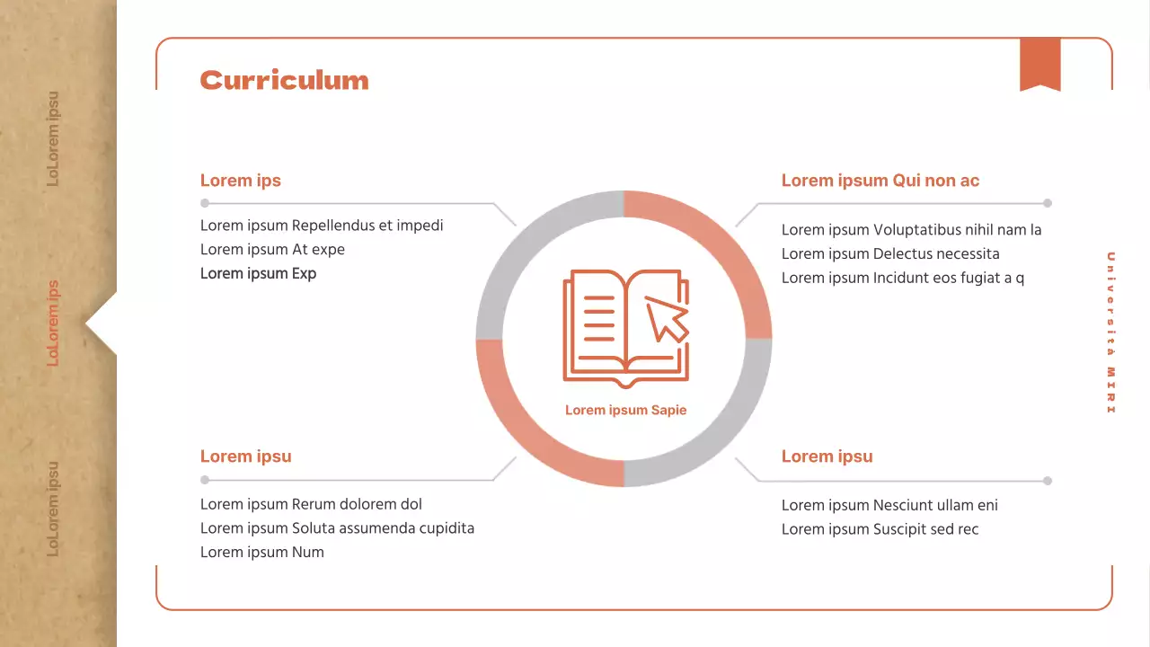Una semplice guida per le matricole universitarie con un concetto di libro beige vintage