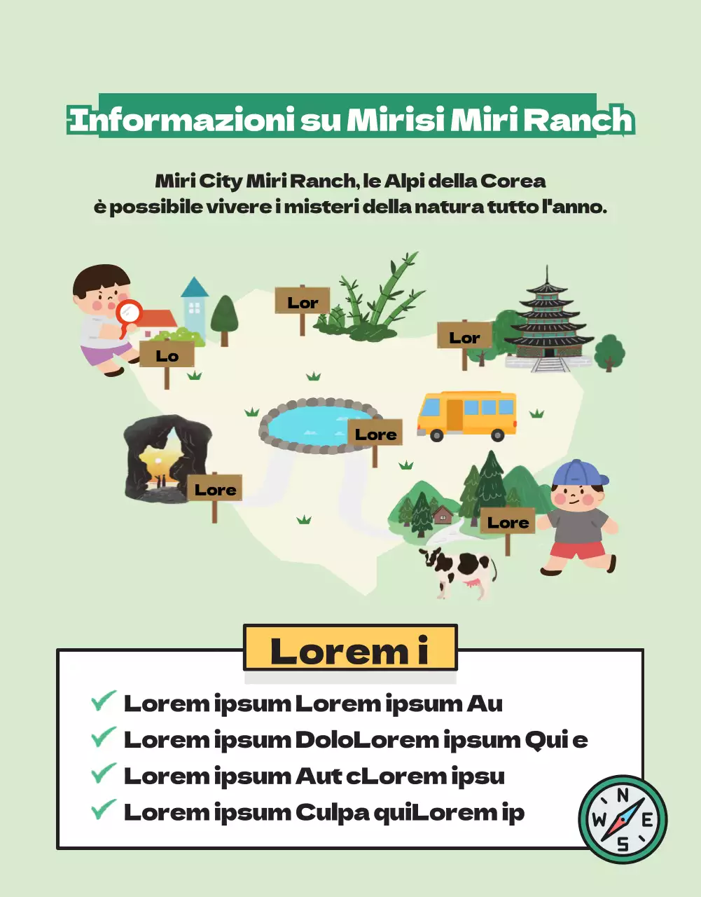 Presentazione dell'esperienza del ranch illustrato
