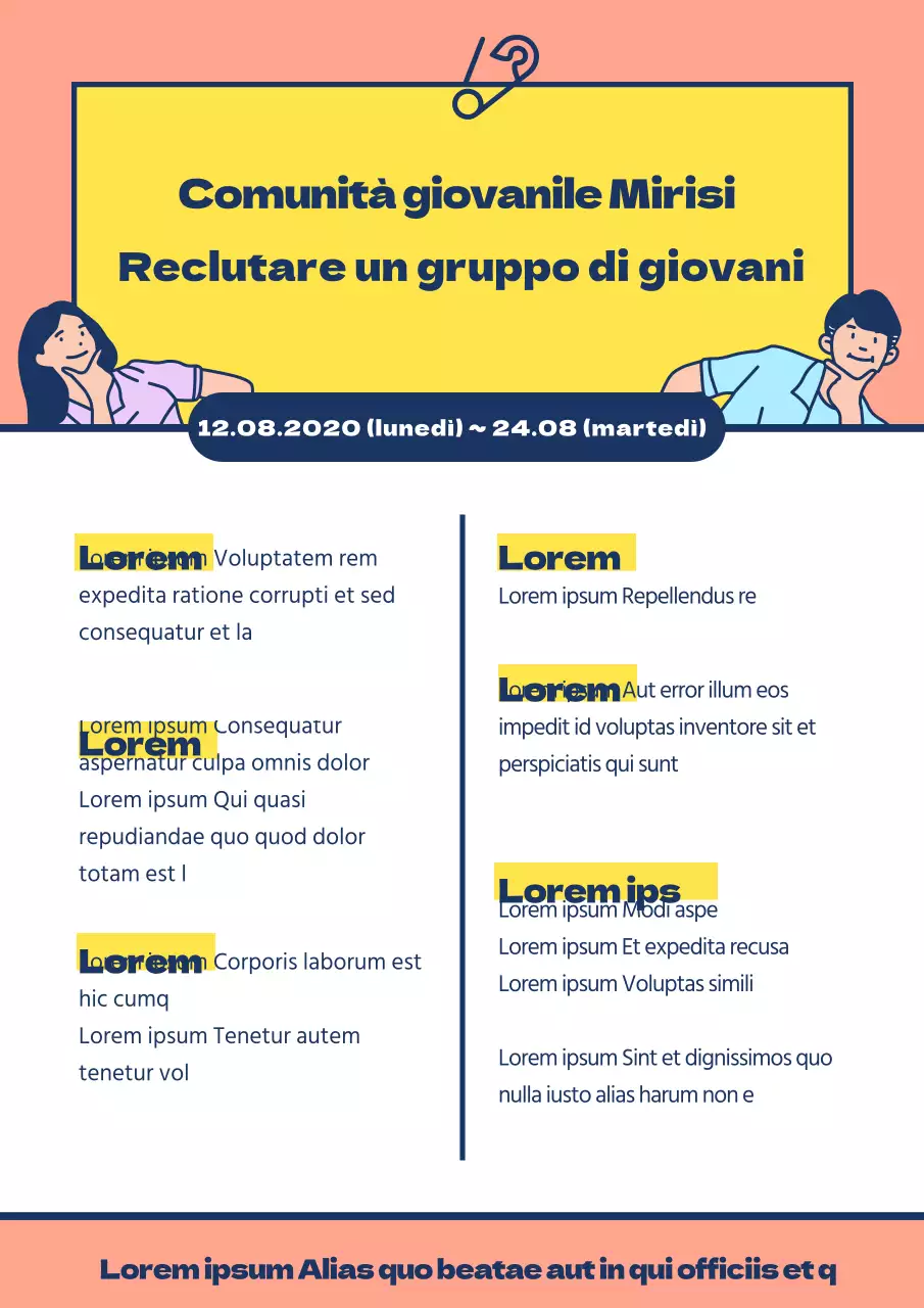 Poster per i giovani
