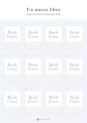 Elenco di libri con semplice cornice di copertina color malva