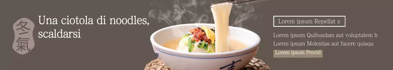 Menu evento Bowl of Noodles