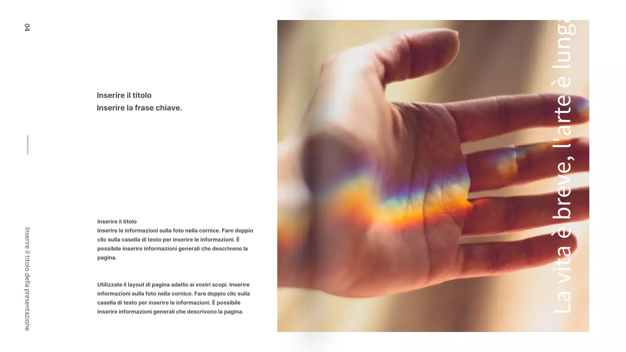 Presentazione del portafoglio