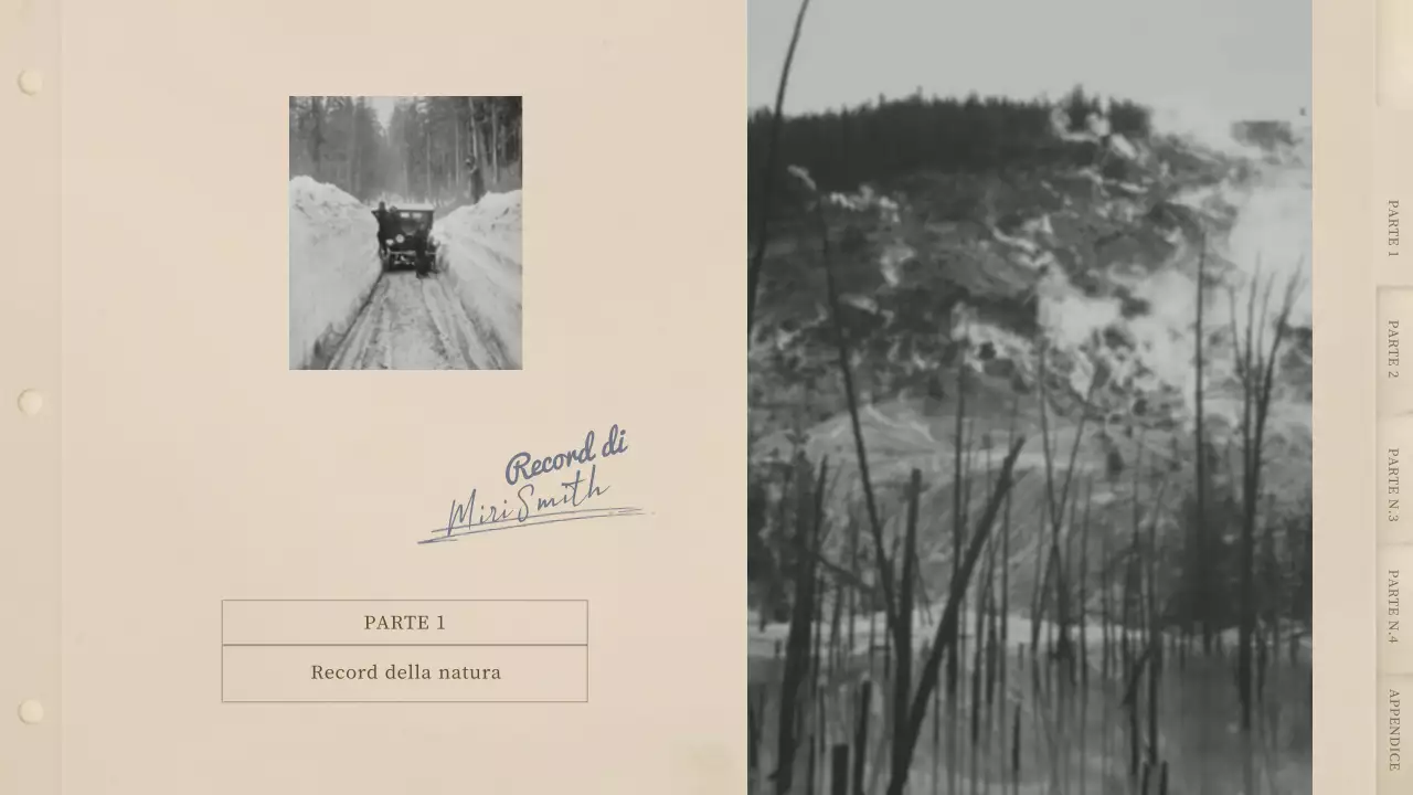 Un fotolibro beige di ispirazione vintage.