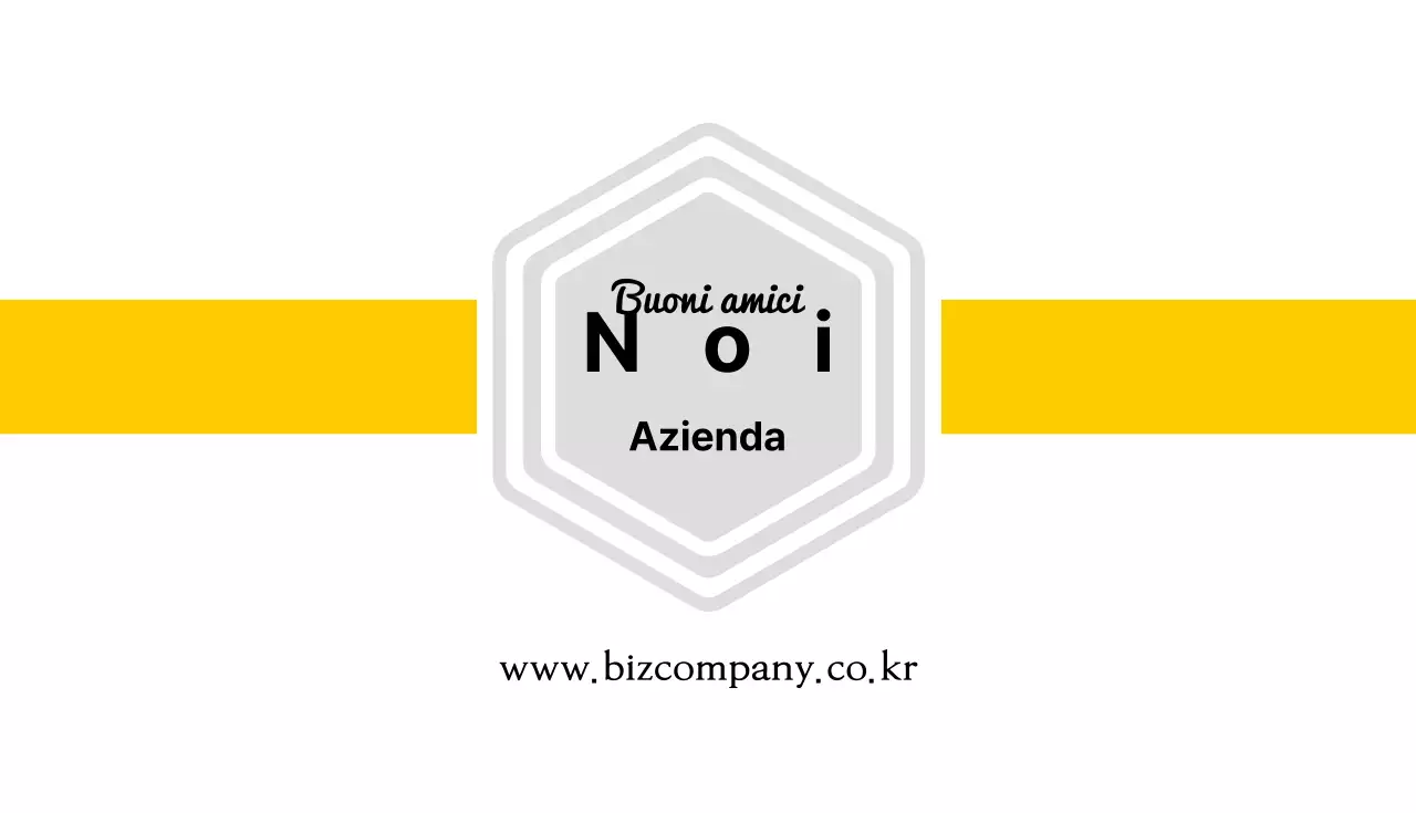 Biglietto da visita aziendale giallo