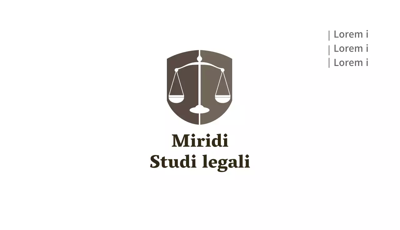 Logo marrone studio legale pulito