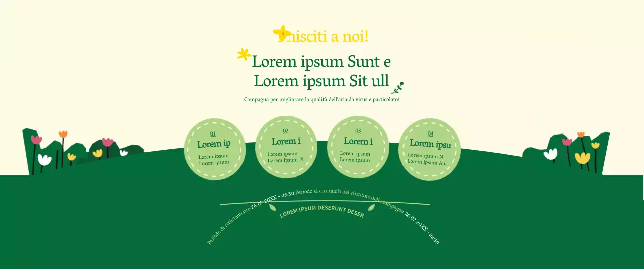 A proposito della campagna verde e gialla sullo stile pulito per andare al lavoro a piedi