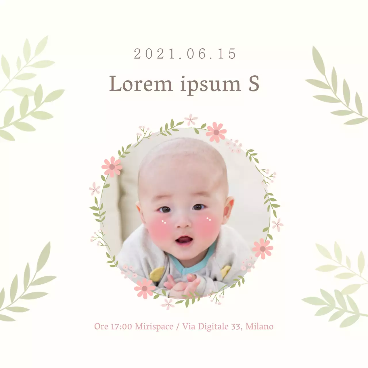 Invito alla festa della pietra semplice