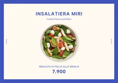 Poster di via dell'insalata blu