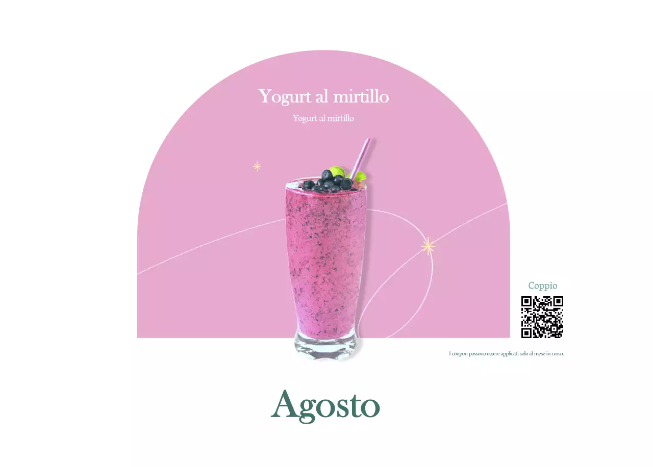 Calendario dei bar con i consigli per le bevande del mese