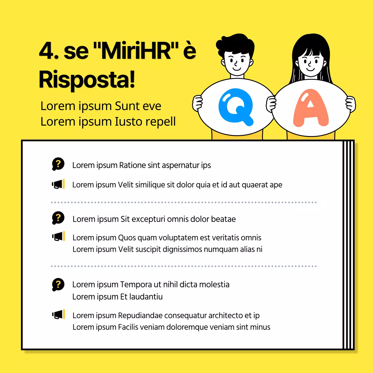 Illustrazione gialla Concetto di modifica del diritto del lavoro Guida alla legge sulla parità di genere