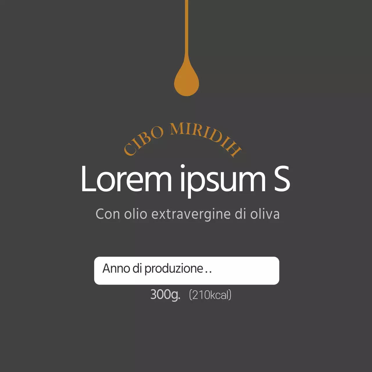 Adesivo nero per condimento balsamico semplice